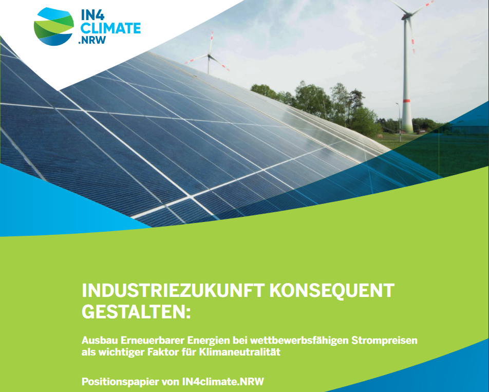 IN4climate.NRW: Diskussionspapier Industriezukunft