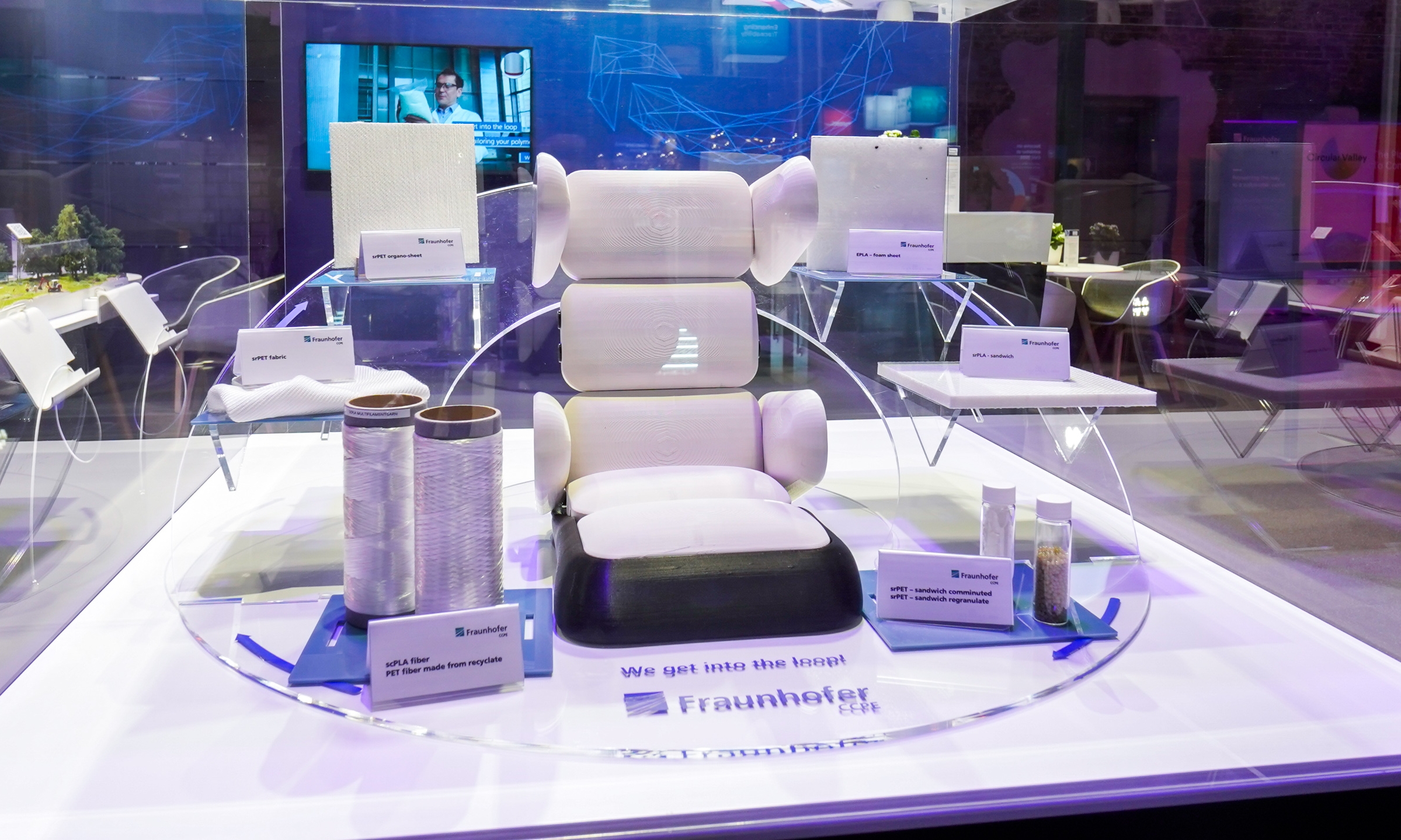 The “Circular Child Seat” demonstrator in monomaterial design